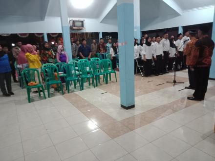 PELANTIKAN PENGURUS KARANG TARUNA BHAKTI YUDHA PERTIWI DESA LABRUK KIDUL KECAMATAN SUMBERSUKO TAHUN 