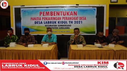Pembentukan Panitia Penjaringan Perangkat Desa Labruk Kidul Tahun 2021